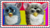 furbies on rainbow background 2